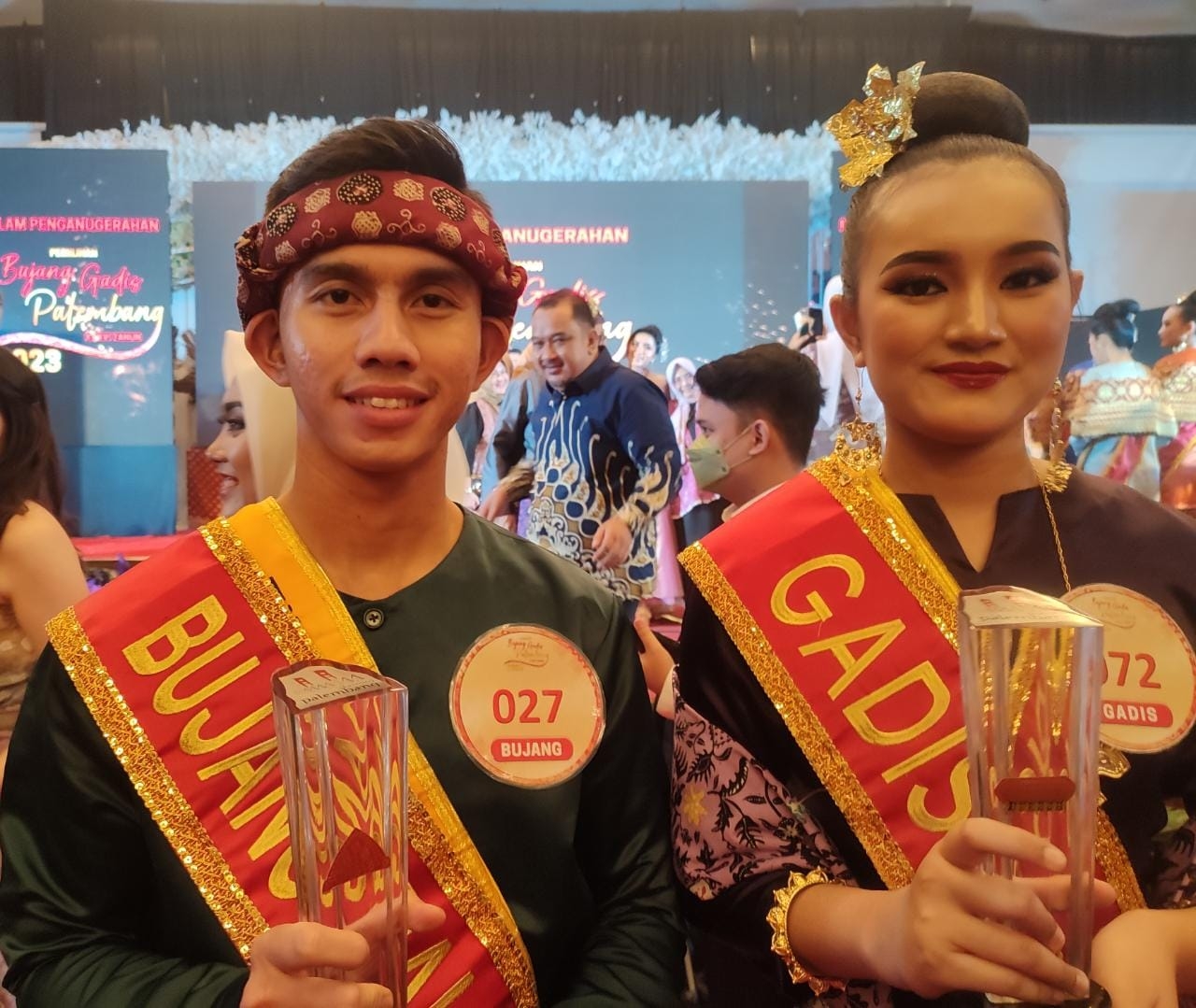Nabil - Intan Terpilih Sebagai Bujang dan Gadis Palembang Tahun 2023, Siap Promosi Wisata Palembang 