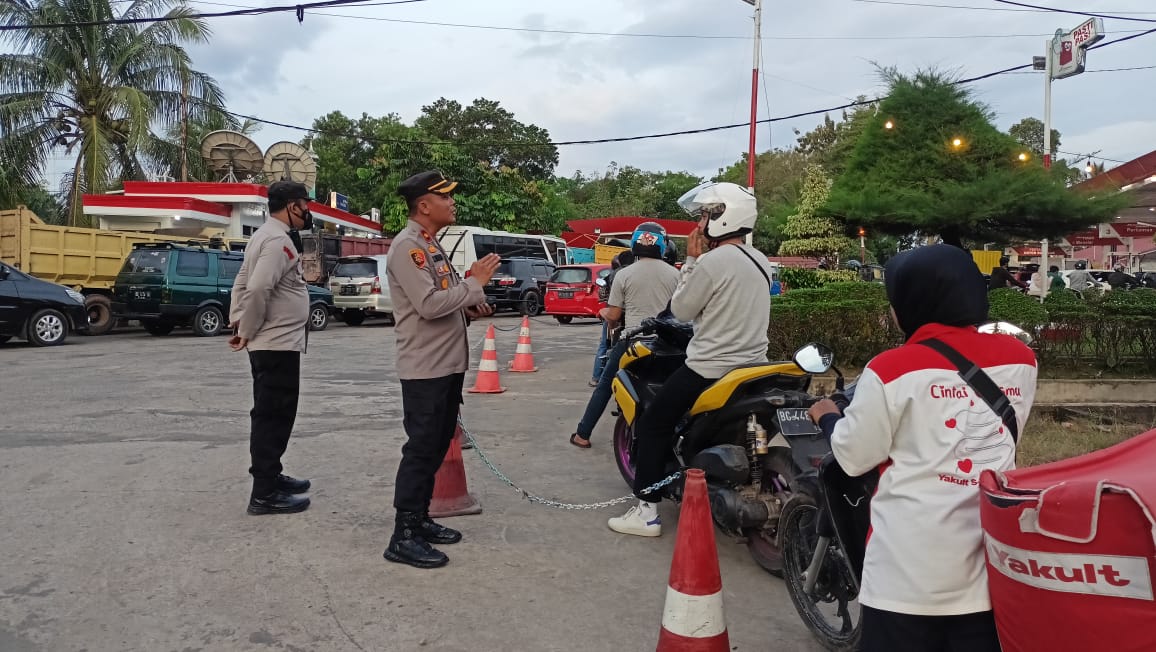 Ratusan Personel Polrestabes Palembang Disebar di SPBU