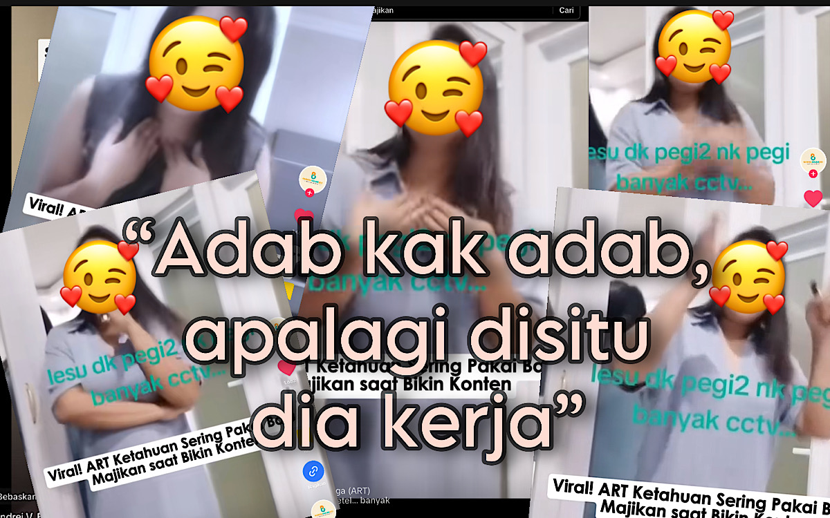 Gonta Ganti Pakai Baju Majikan Saat Bikin Konten TikTok, ART Ini Dikecam Tapi Banyak Juga Warganet Kasihan