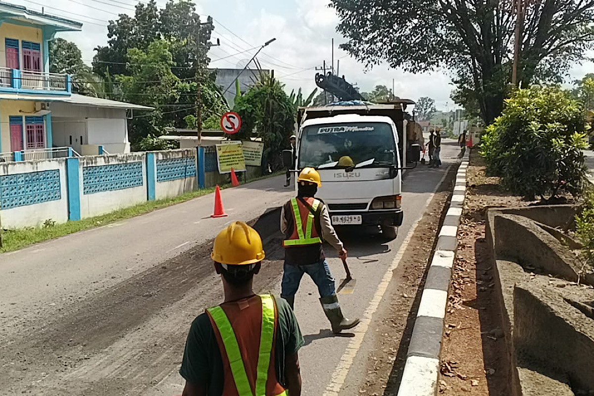 Pengendara Was-was, Jalinsum Ruas Belimbing–Simpang Meo Ditambal Sulam
