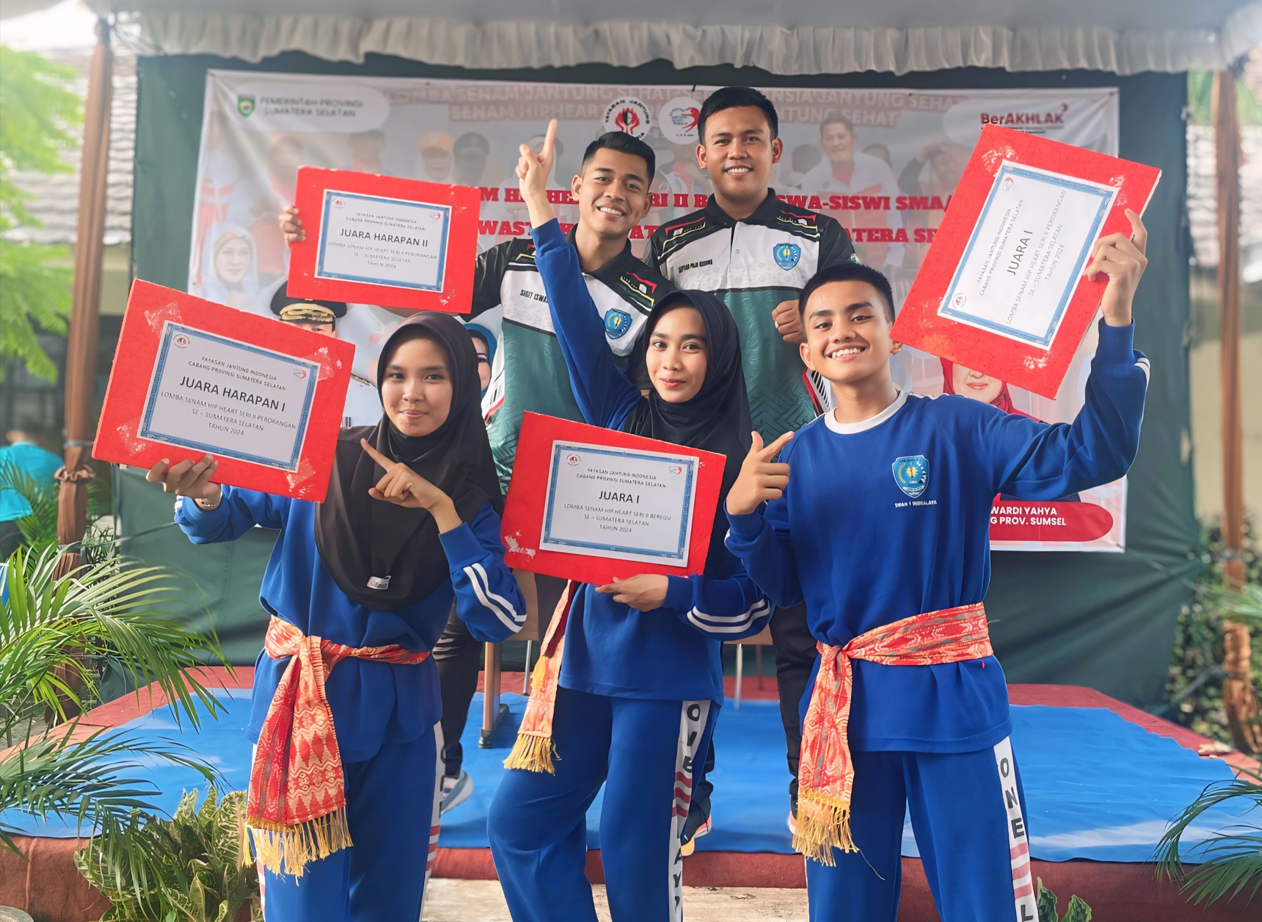 BRAVO! SMAN 1 Indralaya Ogan Ilir Borong Gelar Juara Lomba Senam Hip Heart Seri 2 Tingkat Provinsi Sumsel