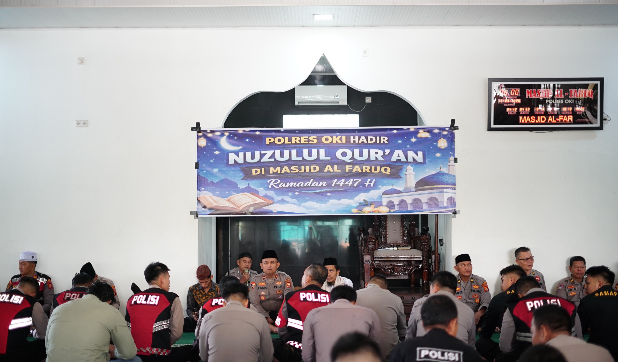 Momentum Memperkuat Iman dan Integritas Personel, Polres OKI Peringati Nuzulul Quran 