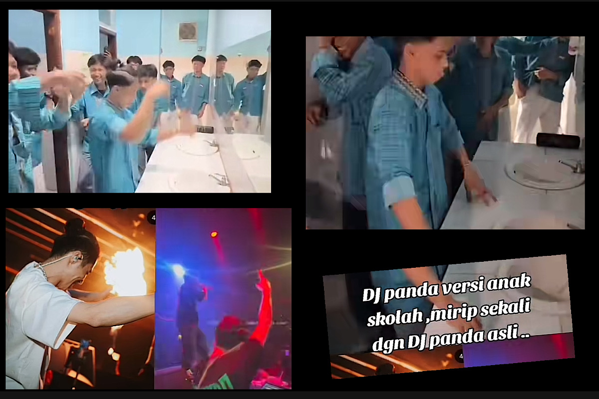 Siswa Parodi Dugem Ala DJ Panda di WC Sekolah, Netizen Kok Pada Mendukung? 
