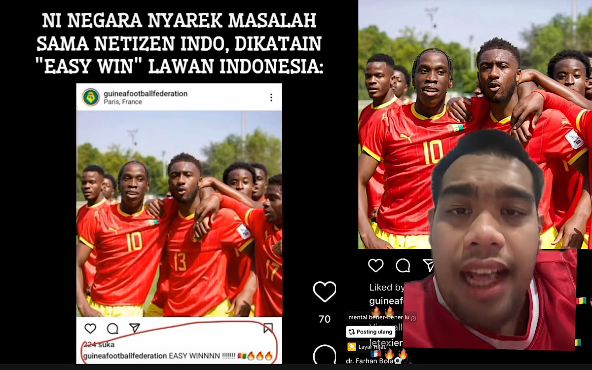 Federasi Guinea Bilang Menang Mudah Lawan Timnas U-23 Indonesia, Netizen: ‘Hanya Mujur Dapat Penalti 2 Kali’