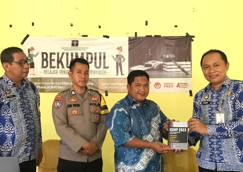 Kanwil Kemenkum Babel Gelar Penyuluhan Hukum dalam bentuk Belajar Hukum Bersama Penyuluh (BEKUMPUL) di Mapur