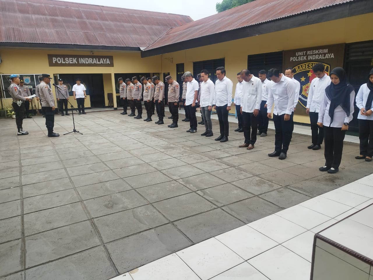 Kapolsek Indralaya Ogan Ilir Tekankan Personelnya Berikan Pelayanan dengan Prinsip 3S kepada Masyarakat