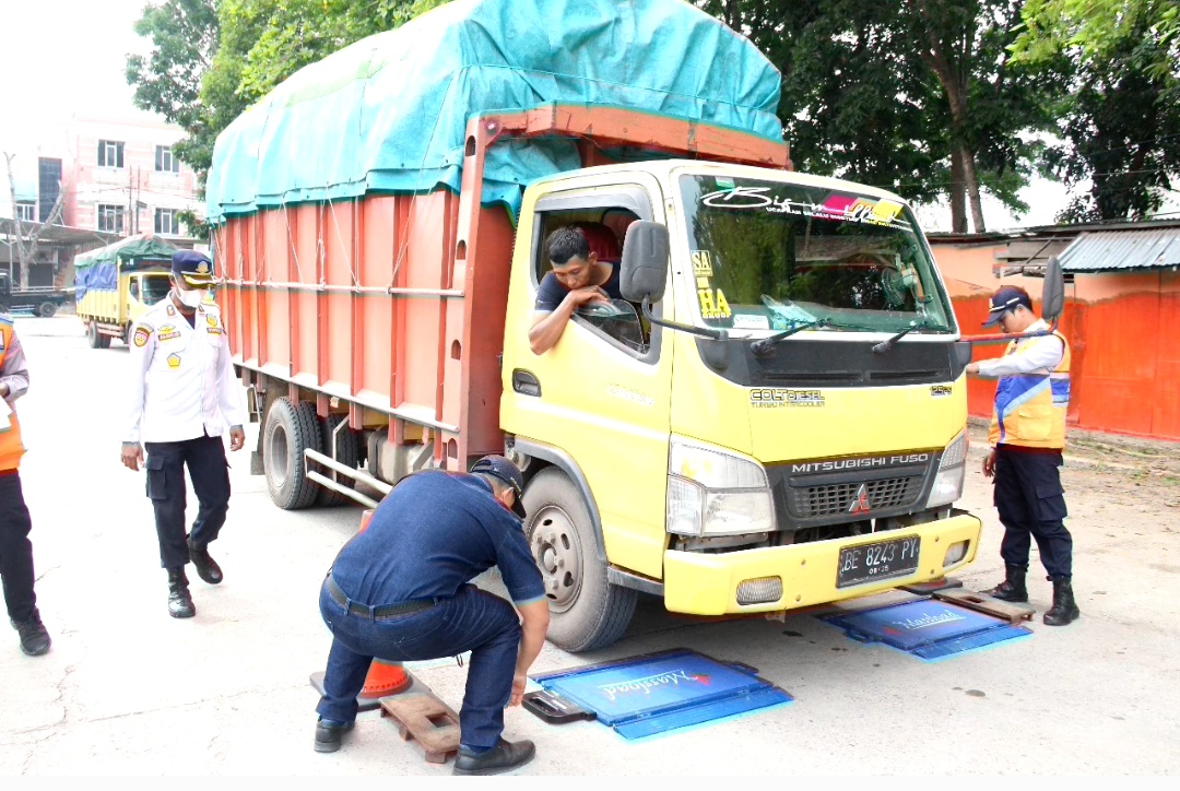 Begini Cara Dishub OKI Tertibkan Truk ODOL yang Masih Nekat Melintas