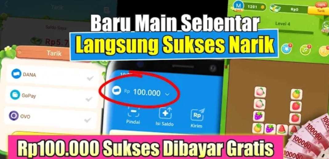 Ibu Rumah Tangga Hingga Anak Sekolahan Dijamin Girang, Main Game Berhadiah Saldo DANA Rp 100.000 Per 30 Menit