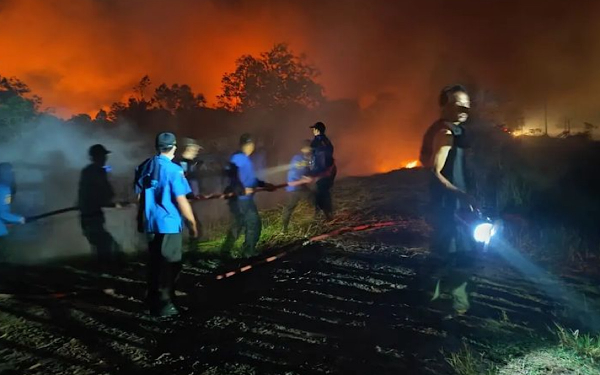 Indralaya Masuk Pencemaran Udara Kritis, Asap Kebakaran Lahan Makin Parah, Ratusan Santri Ponpes Dipulangkan  