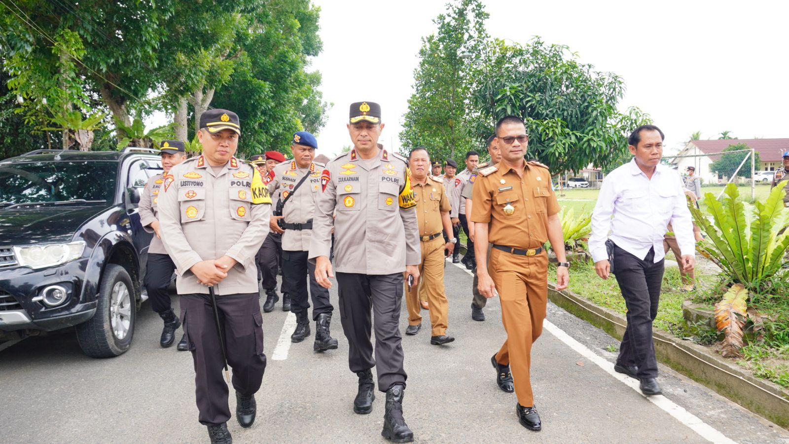 Pasca Pemungutan dan Penghitungan Suara Pemilu 2024, Wakapolda Sumsel Monitoring Kamtibmas OKU Selatan