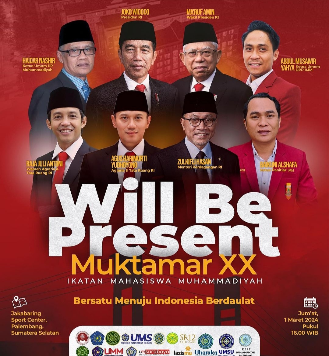 Presiden Jokowi Bakal Hadiri Muktamar XX IMM di JSC Palembang Malam ini, Ada Diskusi dan Dialog