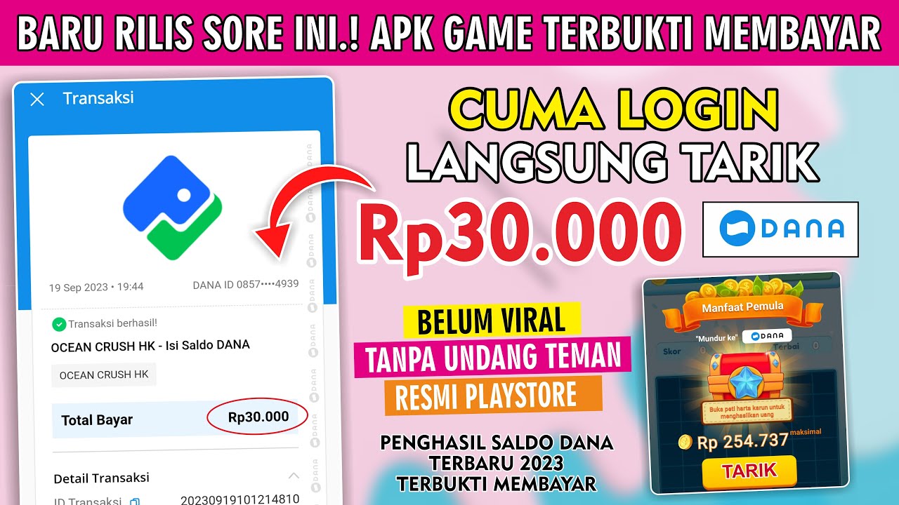 Game Penghasil Saldo DANA Paling Dicari! Login Sebentar Langsung Dibayar Rp30.000, Ambil Buruan