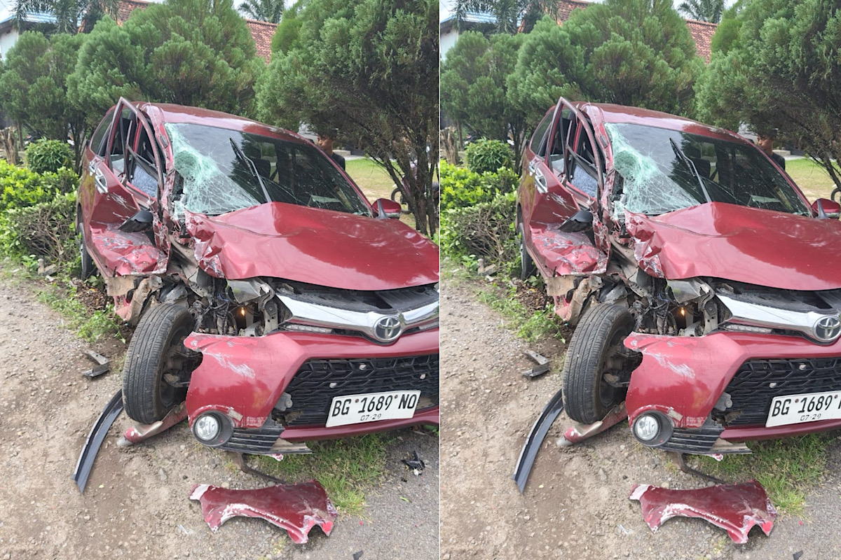 Tronton Serempet Avanza di Lintas Gelumbang Muara Enim, 5 Luka-luka