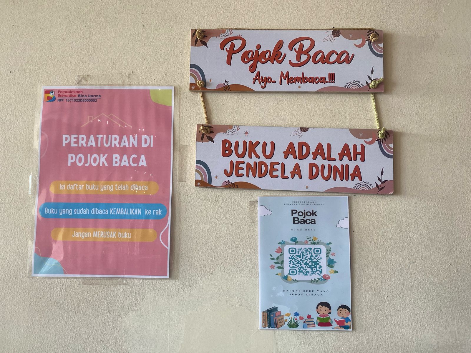 Pojok Baca Universitas Bina Darma, Oase Inspirasi di Tengah Kesibukan Kampus