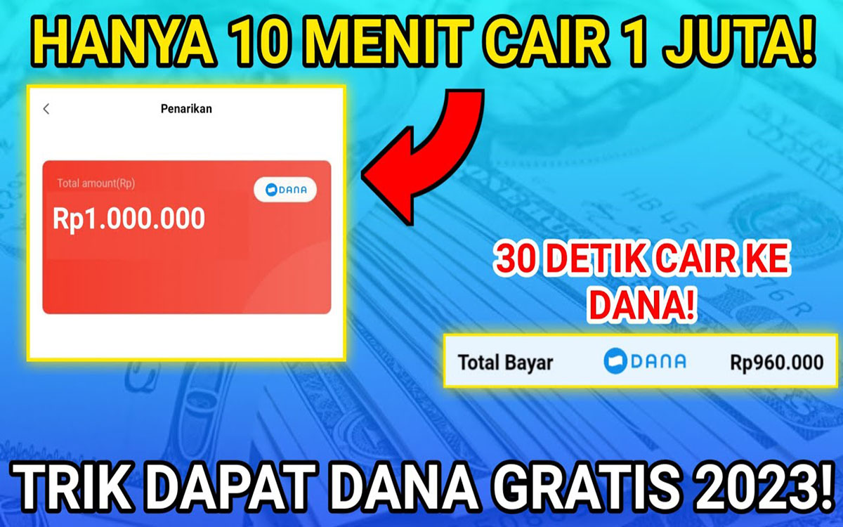 Main 10 Menit Berhadiah Saldo DANA Rp 1.000.000, Ayo Siapa yang Mau? 