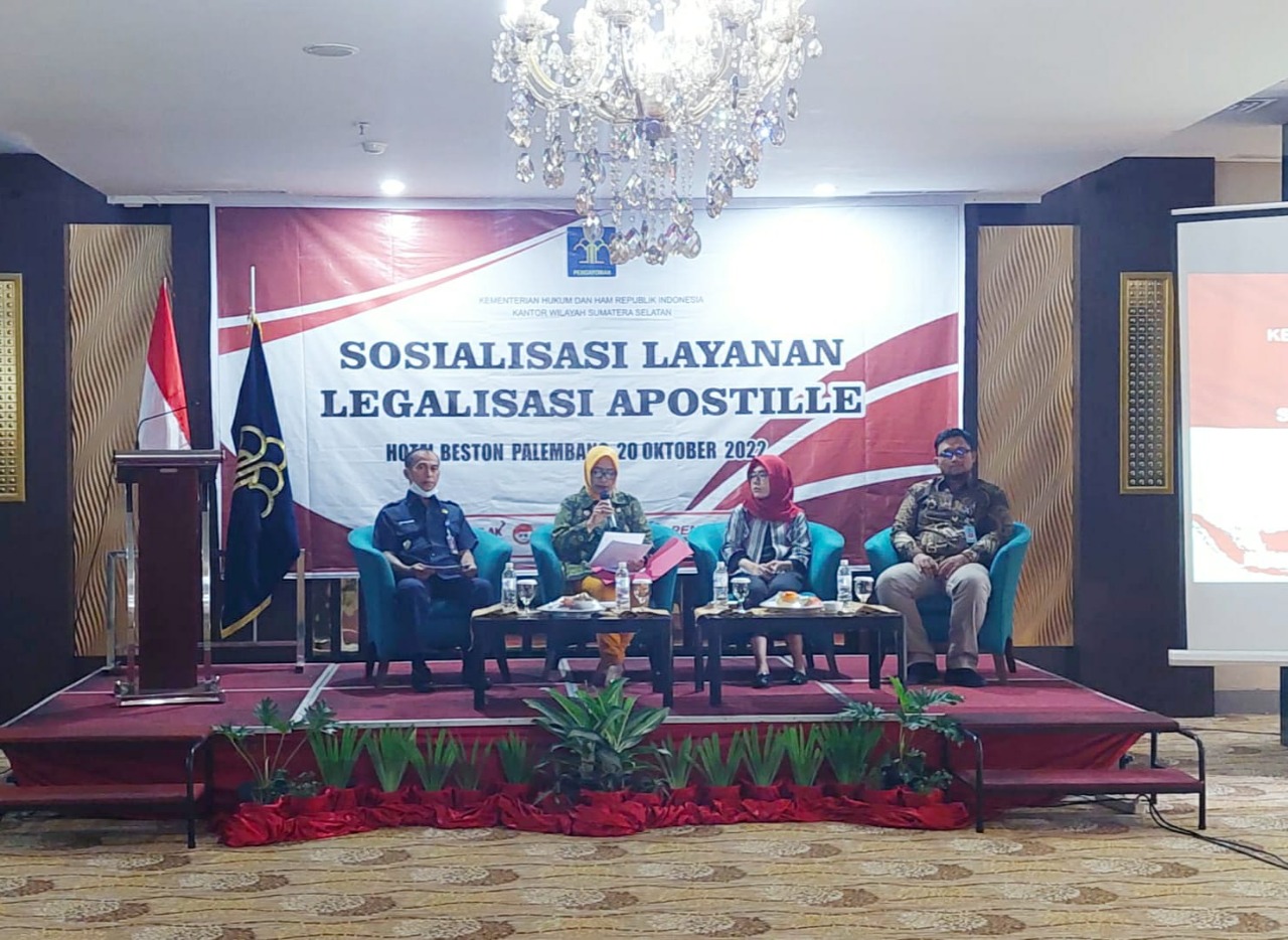 Kemenkumham Sumsel Sosialisasikan Layanan Apostille