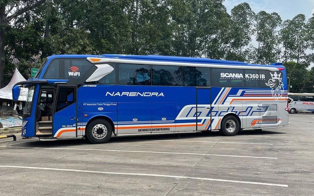 Intip Fasilitas Mewah Standar Eropa PO Narendra Jaya Dengan Bus Scania Double Decker