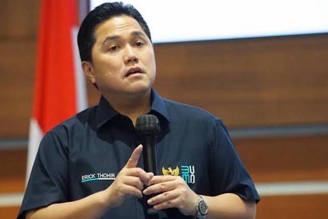 Menteri BUMN Erick Thohir Resmi Calonkan Diri Jadi Ketum PSSI 
