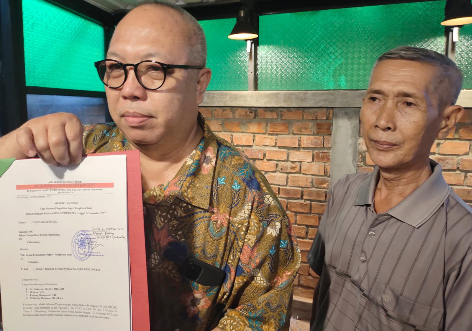 Penolakan Gugatan Oleh Hakim PN Pangkalan Balai Dinilai Janggal, Pemohon Ajukan Banding