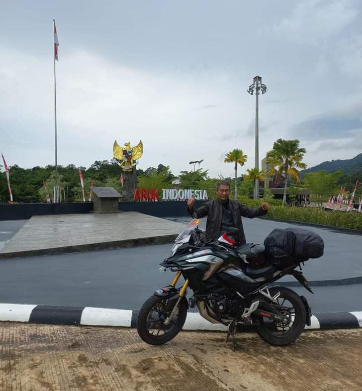 Warga Banyuasin Ini Touring Motor Hingga Perbatasan Malaysia, Kampanyekan Kemerdekan Indonesia 
