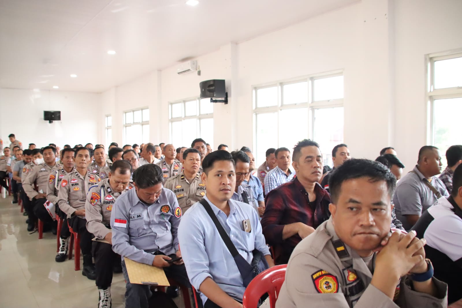 MANTAP! Personil Polres OKI Ikuti Tes Psikologi Pinjam Pakai Senpi Dinas