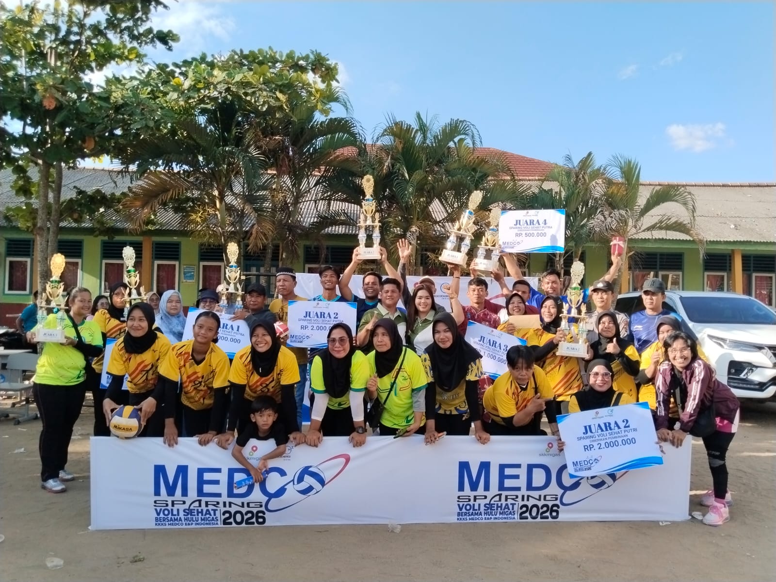 Medco E&P Dorong Sportivitas Lewat Sparing Voli di Pemulutan, Pererat Hubungan dengan Warga Jalur Pipa