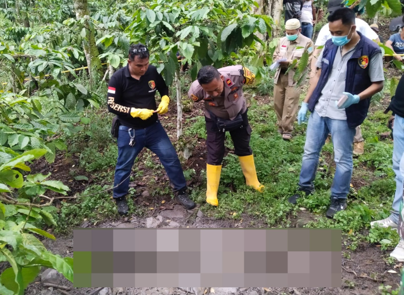 Diduga Korban Pembunuhan, Warga Lahat Ditemukan Tewas di Kebun Kopi, Posisi Tengkurap dan Kaki Terikat