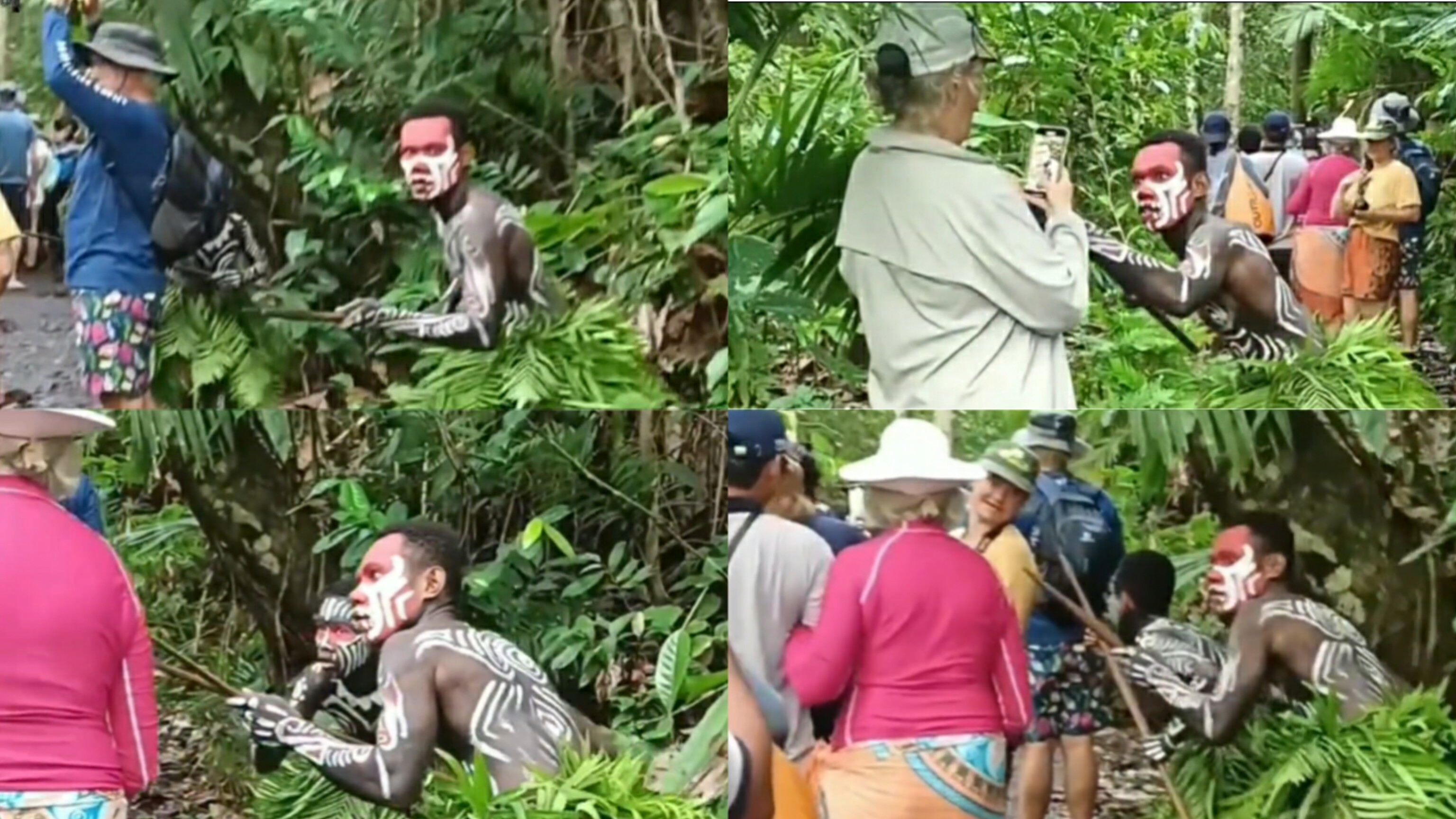 Turis Asing Dihadang Penghuni Asli Papua Barat Pakai Tombak di Hutan Raja Ampat, Ada Suara Jeritan! Faktanya?