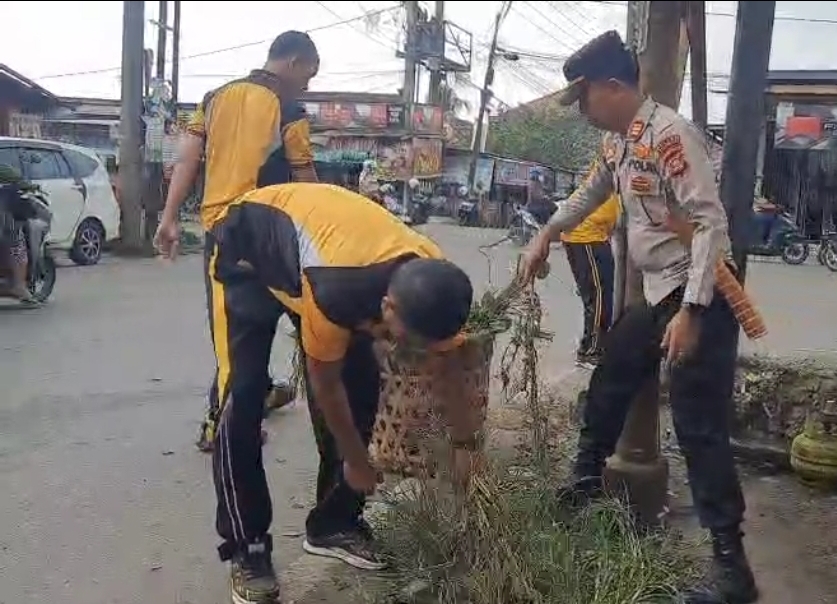 Polisi Turun Tangan Bersihkan Kota, Program BELIDA Sasar Jalan dan Permukiman di Prabumulih