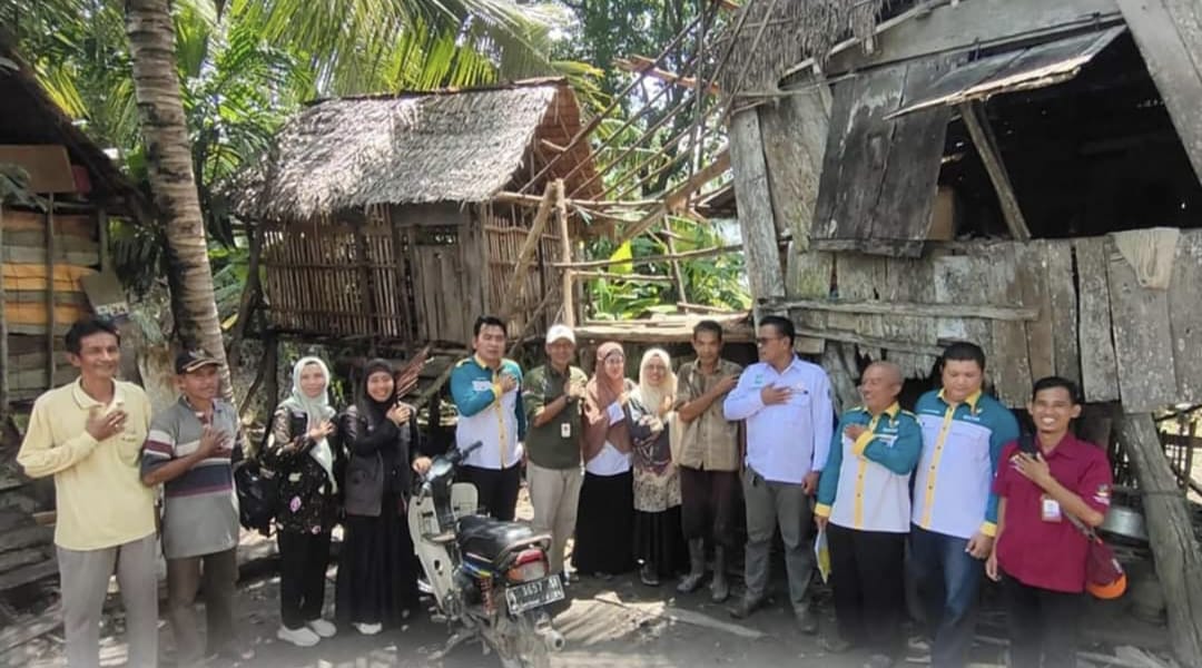 Sempat Viral di Medsos, Gubuk Reot di Desa Sungai Pinang Lagati Akhirnya Dibangun Baznas Ogan Ilir