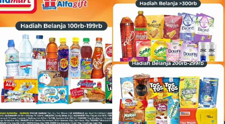 Belanja Gratis Pilih Suka-suka di Alfamart, Ambil Apa Aja Dapat Hadiah Rp300.000, Berlaku Hingga Akhir Oktober