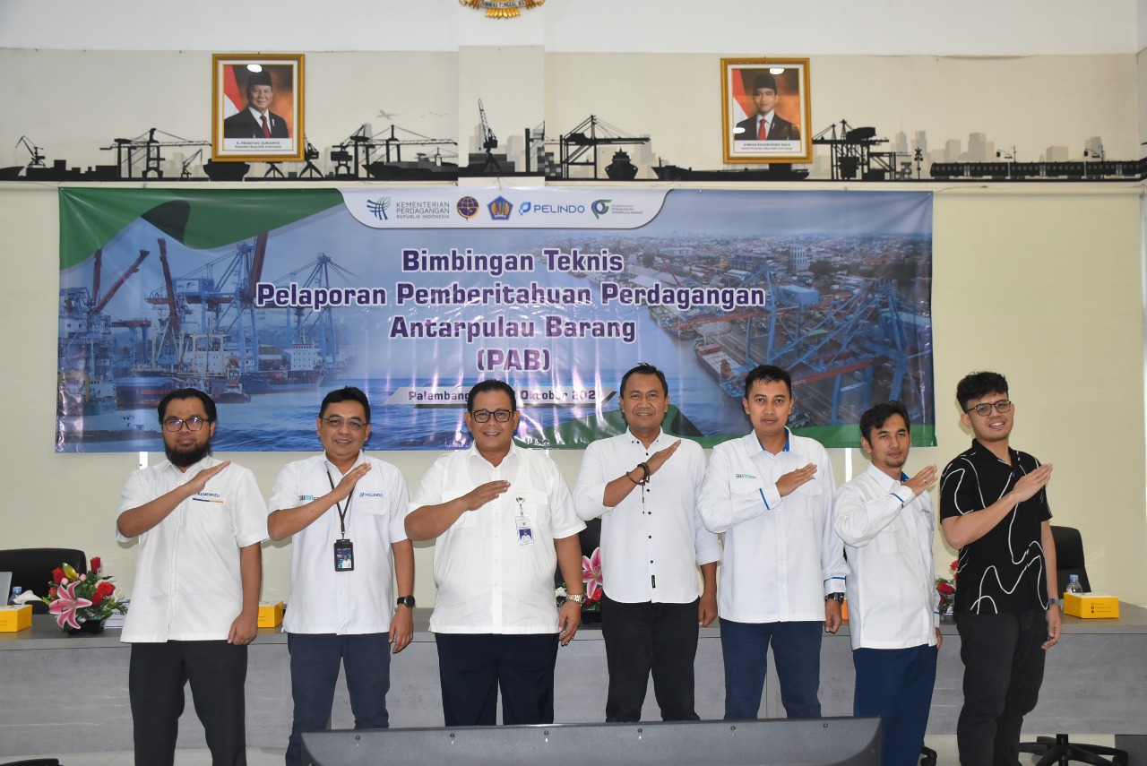 Pelindo R2 Palembang Dukung Penuh Bimbingan Teknis Pelaporan Pemberitahuan Perdagangan Antarpulau No.27