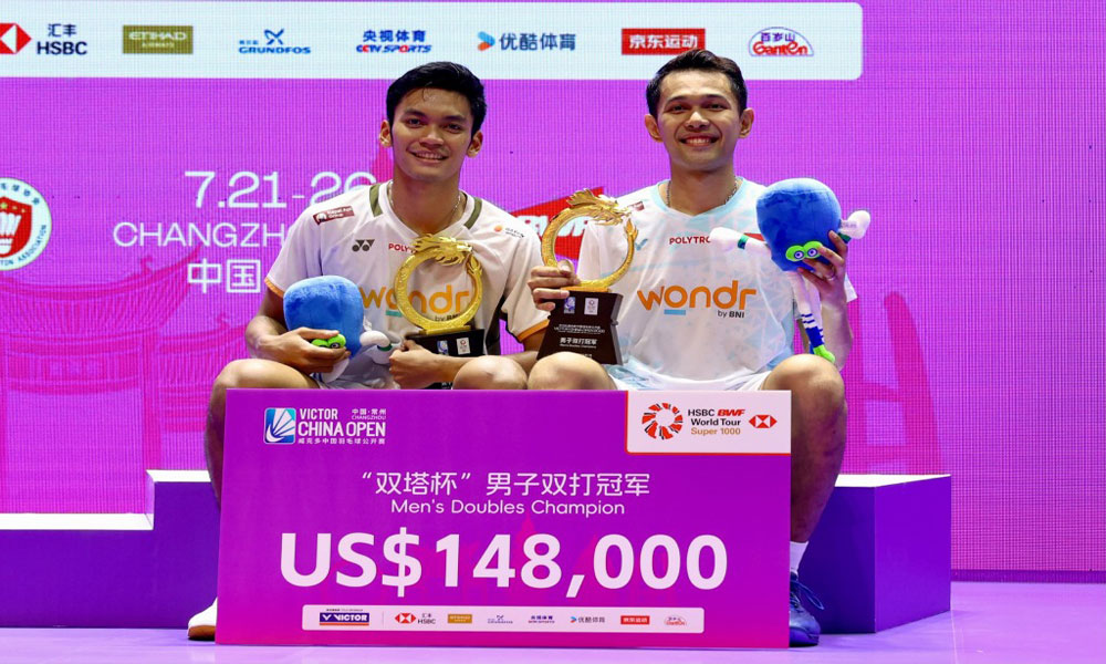 Ini Komentar Haru Fajar/Fikri usai Pertahankan Gelar China Open 