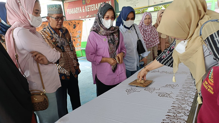 Lapas Muara Enim Produksi Kain Batik, Pernah Dibeli Pj. Bupati Muara Enim