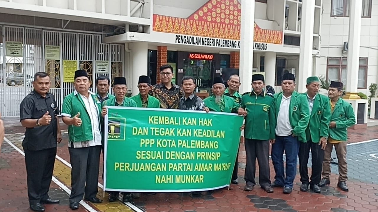 Kecewa, 13 Ketua PAC PPP se-Palembang Layangkan Gugatan ke Pengadilan Negeri 