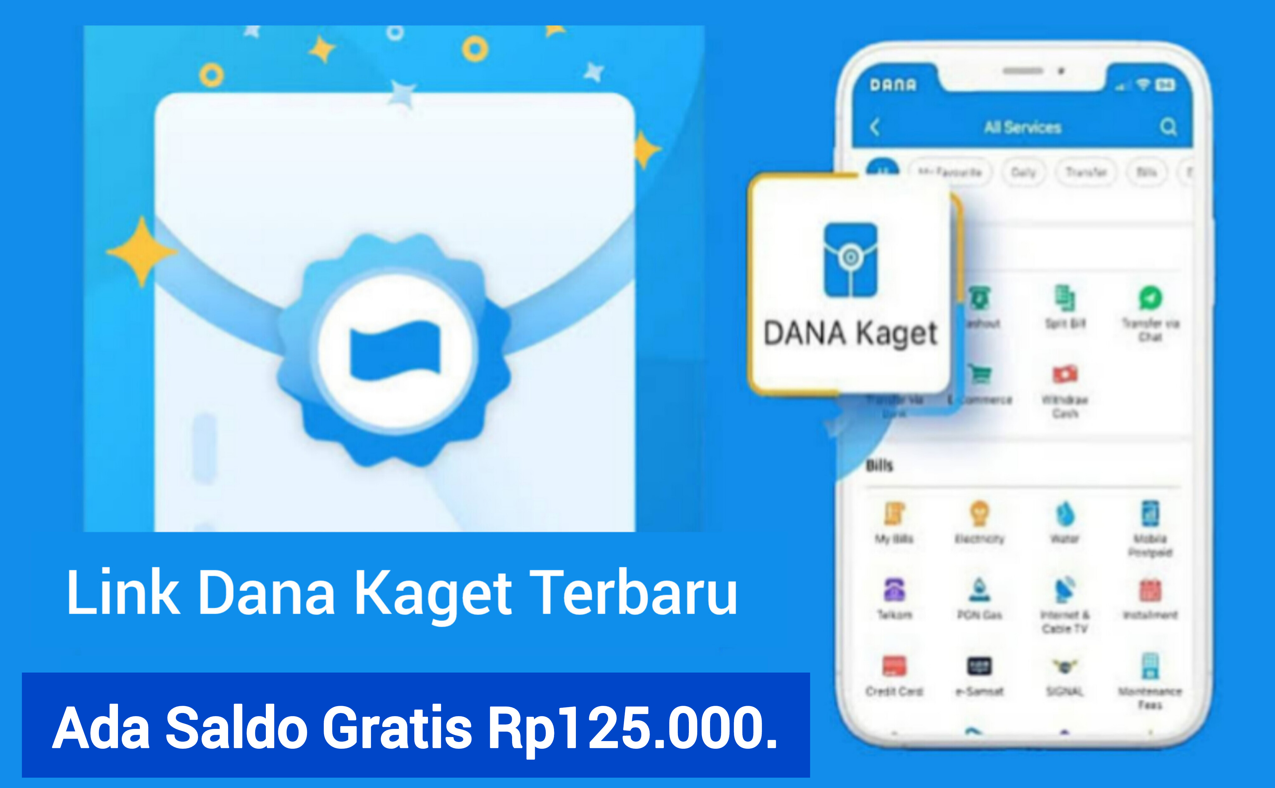 Ada Link Dana Kaget Terbaru Buruan Klaim Sekarang dan Dapatkan Saldo Gratis Senilai Rp125.000. Masuk Dompet Di