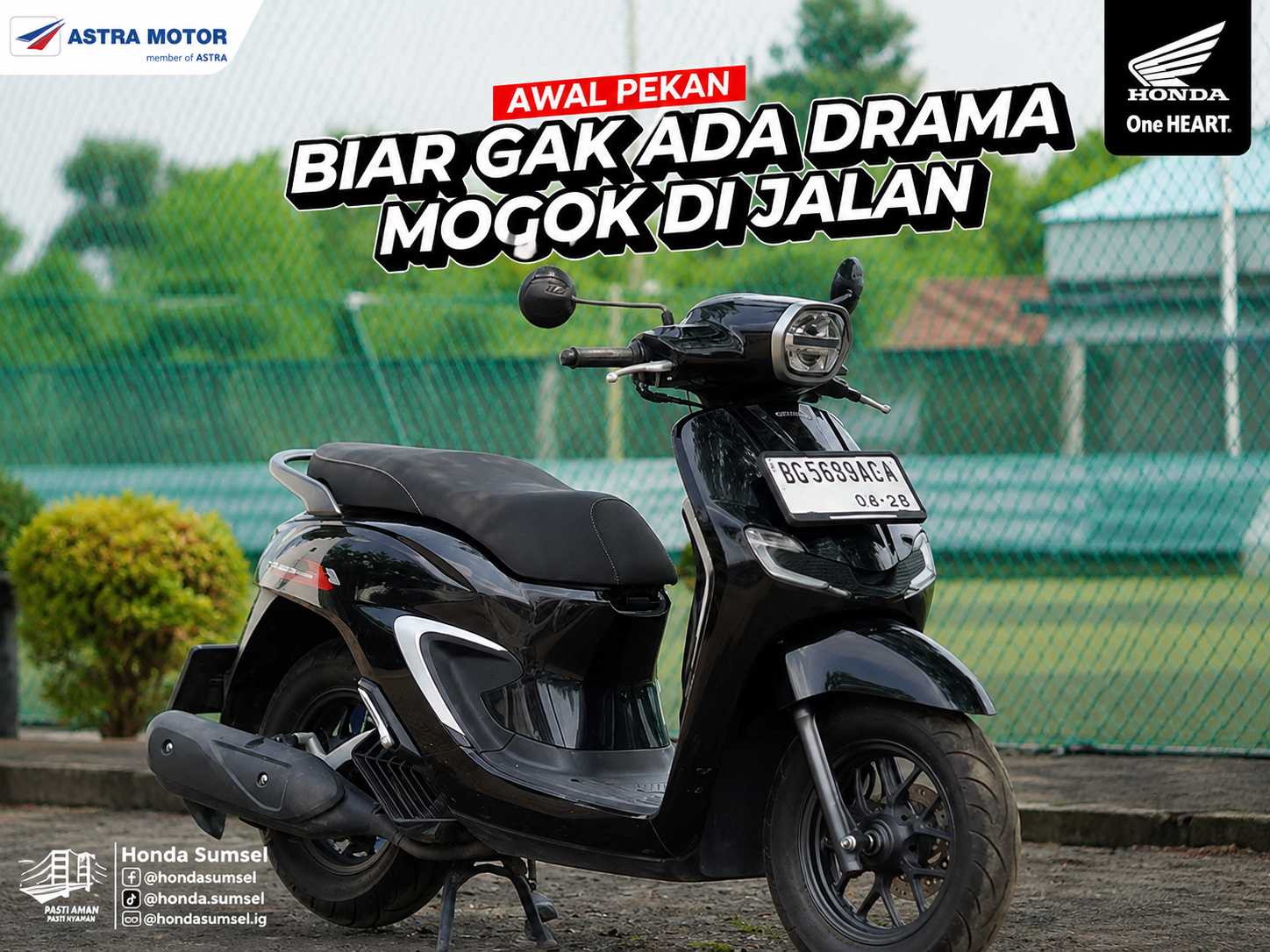 Cuma 2 Menit Sebelum Berkendara, Honda Sumsel Ingatkan 3 Hal Ini Agar Tak Mogok di Jalan