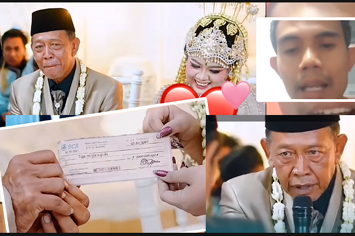 Viral Kakek Tarman Nikahi Gadis Mahar Rp3 Miliar, Biaya Nikah Rupanya Hasil Gadai Mobil Rental 