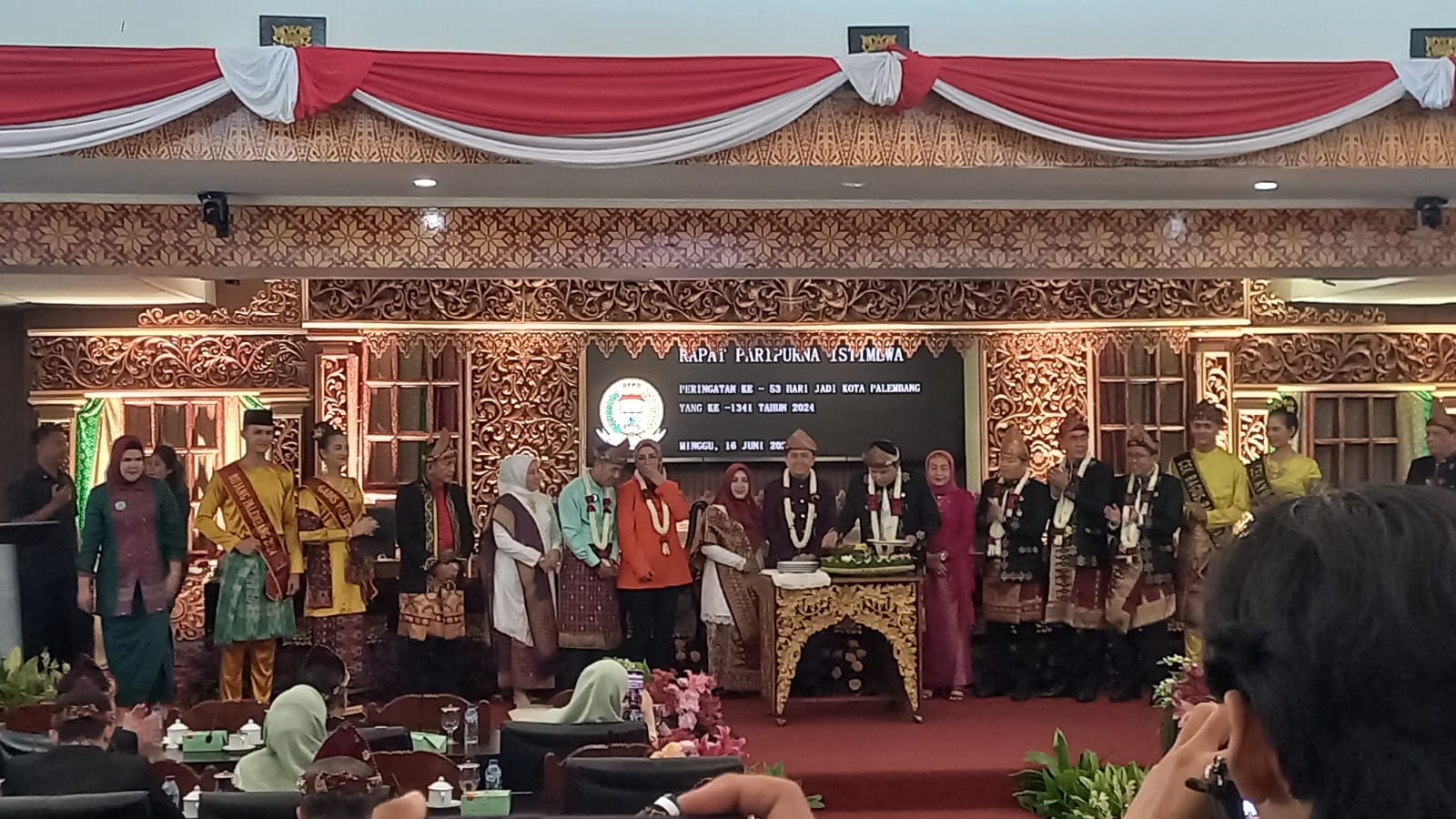 Rapat Paripurna Istimewa Peringatan 53 HUT Kota Palembang ke 1341 Tahun 2024