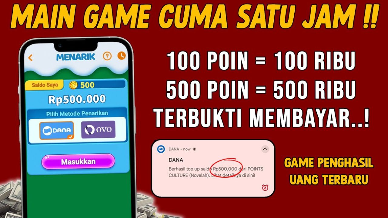 Aplikasi Penghasil Saldo DANA Gratis, Mainkan 4 Game Berikut Bisa Dapatkan Uang Rp145.000