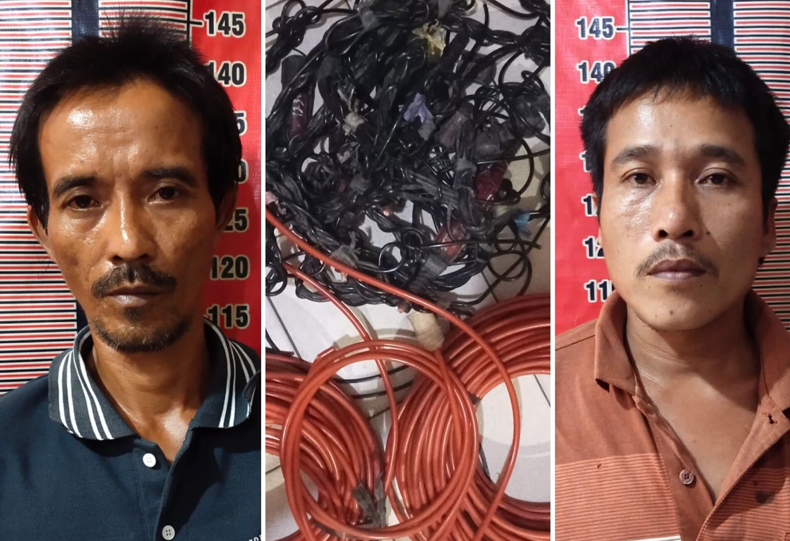 Polisi Ringkus 2 Pencuri 25 Rol Kabel Seismik di PALI Senilai Rp1 Miliar 