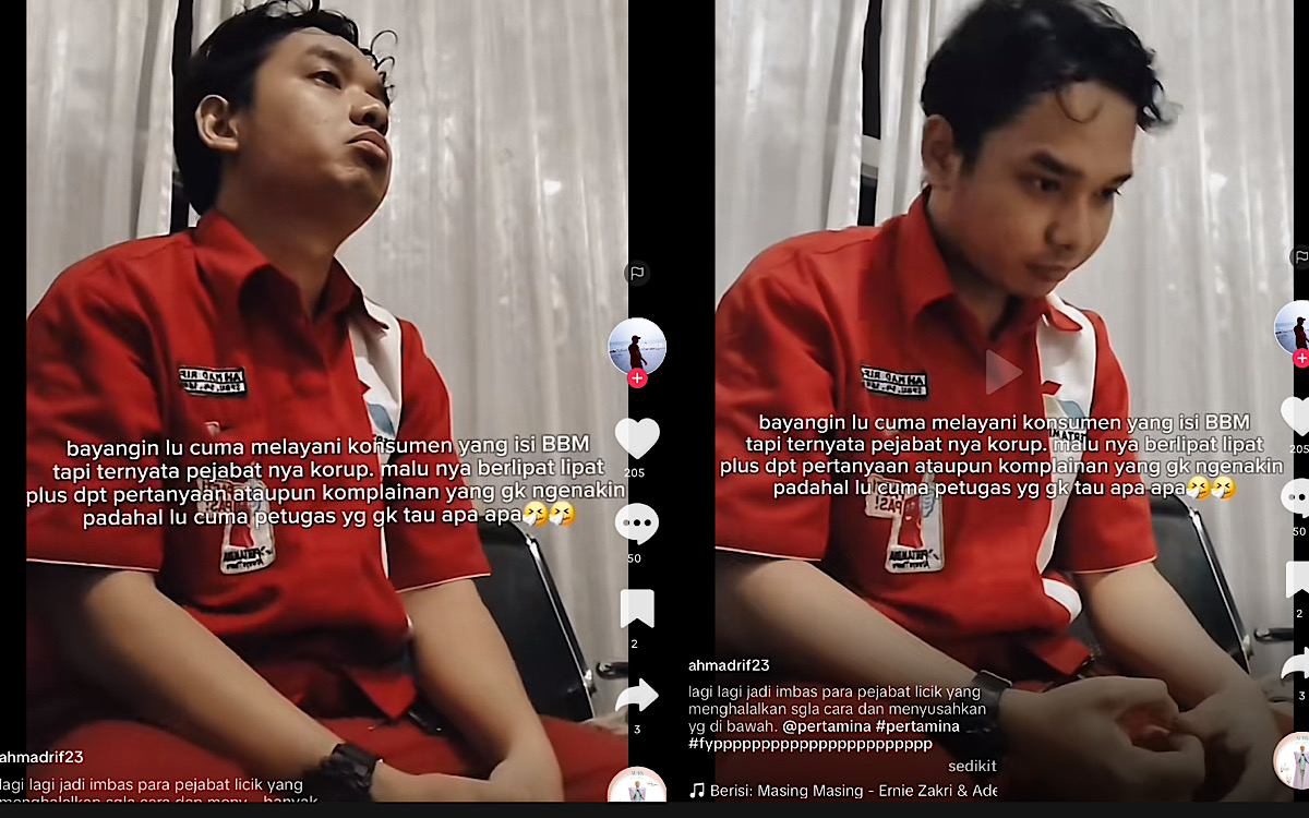 Netizen Ramai Hibur Pegawai SPBU Ini, ‘Bukan Kamu Yang Salah Dek Kalau Oknum Pejabat Pertamina Korup’