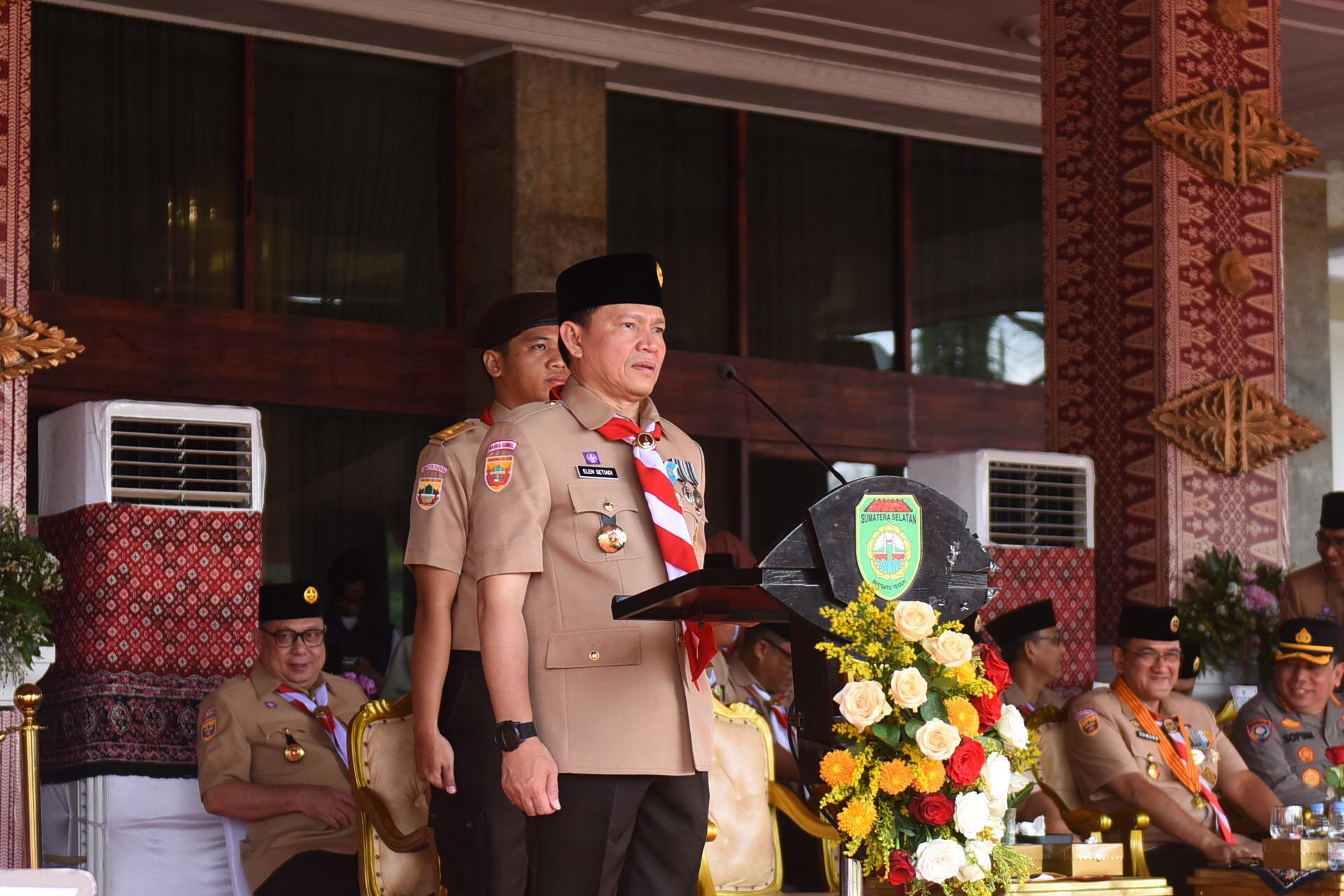 Jadi Irup Hari Pramuka Ke-63, Pj Gubernur Sumsel Elen Setiadi Harapkan Ini