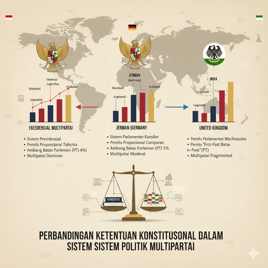 Perbandingan Ketentuan Konstitusional Dalam Sistem Politik Multipartai di Berbagai Negara 