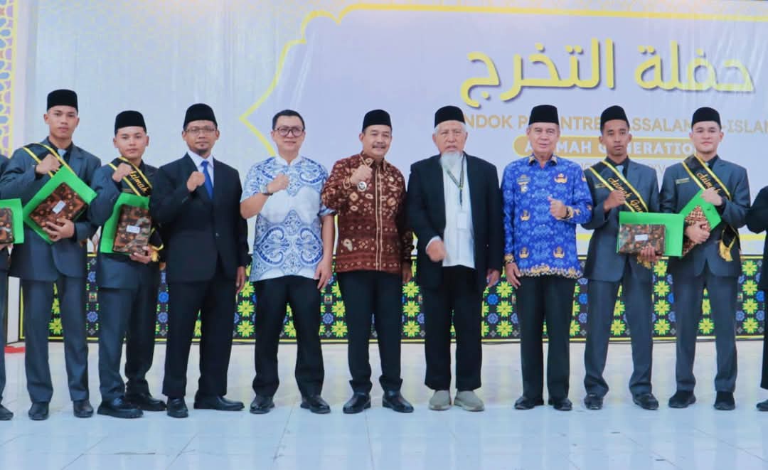 Wakil Bupati Muba Hadiri Wisuda Santri di Pesantren Assalam Islamy Sungai Lilin