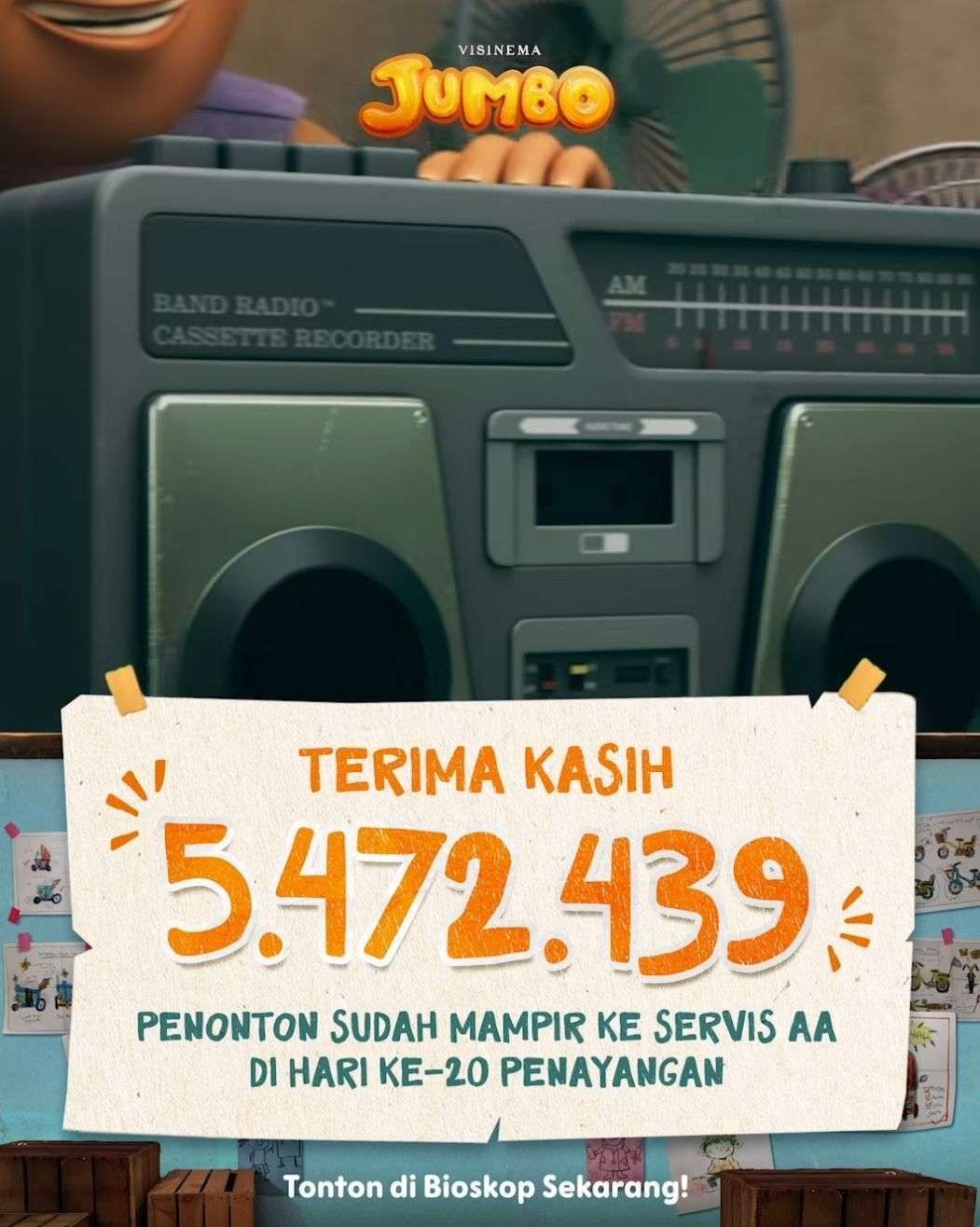 IP Lokal Bangkit! Film Jumbo Jadi Fenomena dan Cetak Sejarah Ditonton 5,4 Juta Penonton