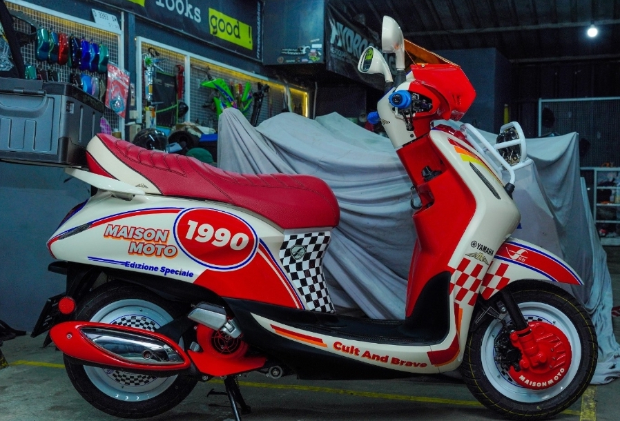 Ini Ide Modifikasi Grand Filano Hybrid Bikin Skutik Classy Tampil Anti Mainstream