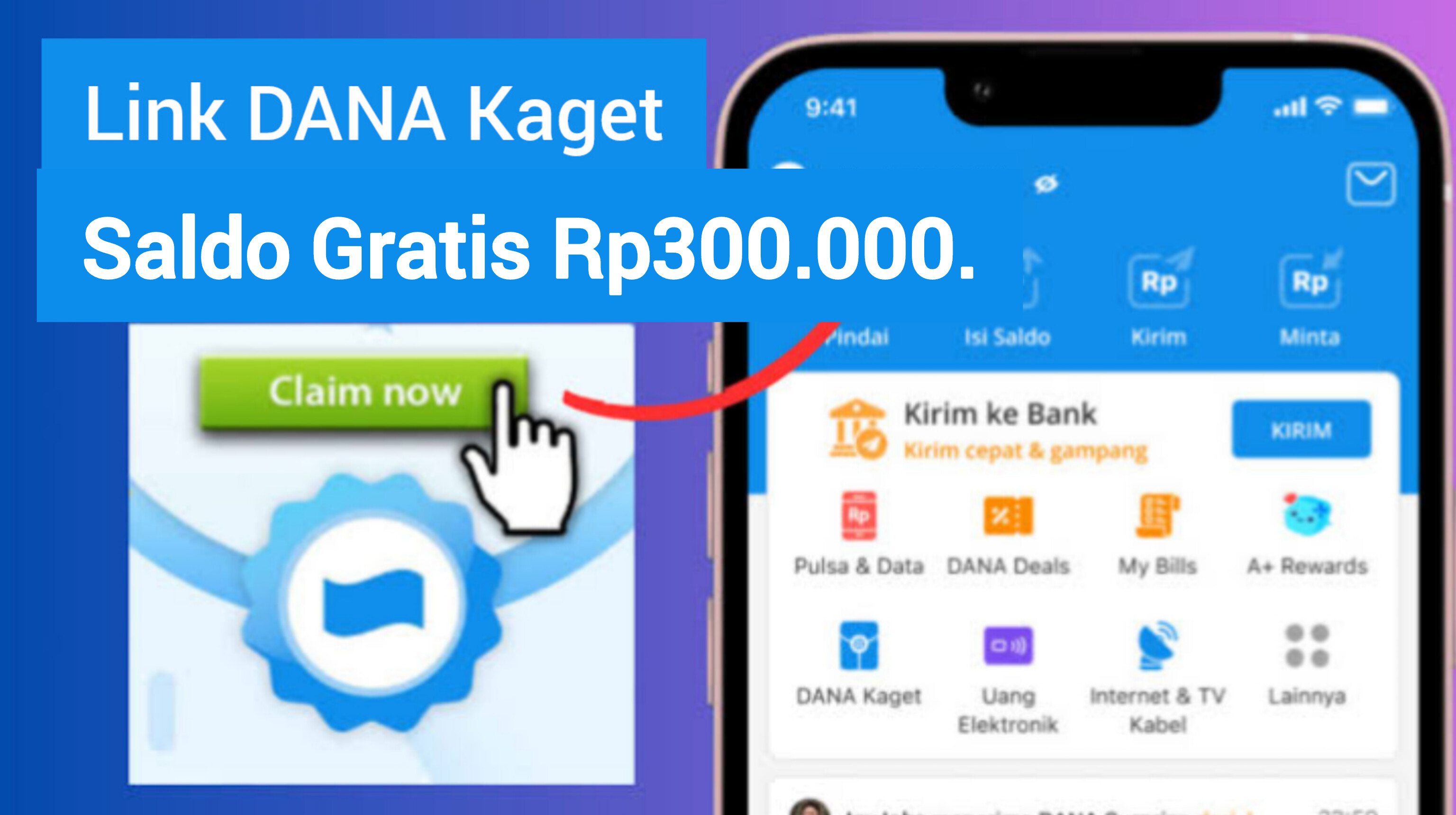 TERJADI LAGI! Uang Gratis Rp300.000, Klik Saja Link Saldo DANA Kaget Sekarang!