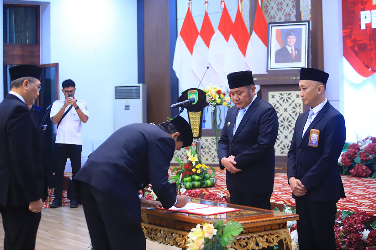 Gubernur Herman Deru Kukuhkan Supriyadi Sebagai Kepala Perwakilan BPKP Provinsi Sumsel