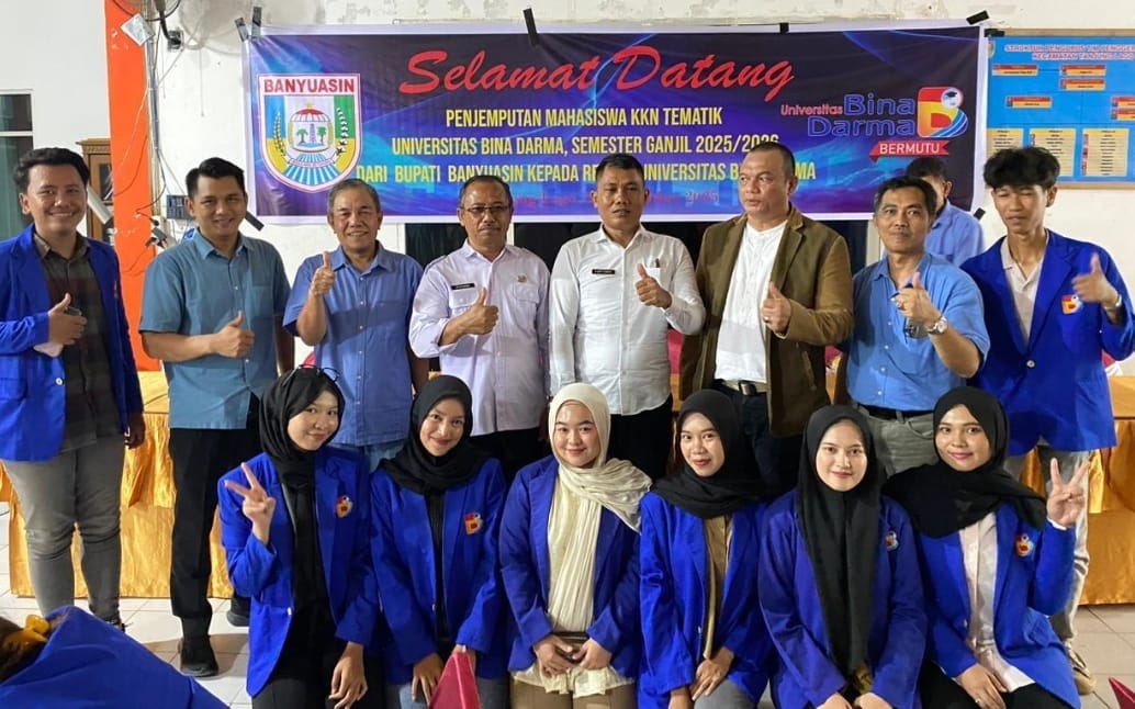 Resmi Ditutup, Universitas Bina Darma Lakukan Penjemputan Mahasiswa KKN Tematik di Tanjung Lago Banyuasin